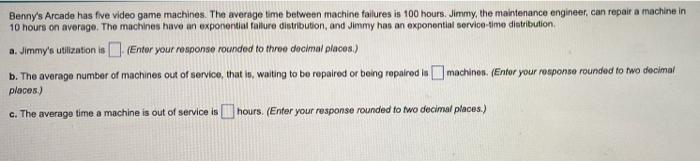 A-C? Benny's Arcade has five video game machines.