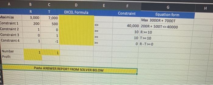A B C E E F G H R EXCEL Formula 3,000 200 7,000