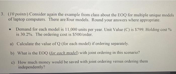 3. (10 points) Consider again the example from