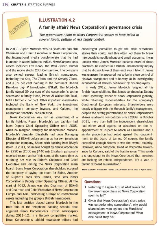 Exploring Strategy (10 th Edition) 116 CHAPTER 4