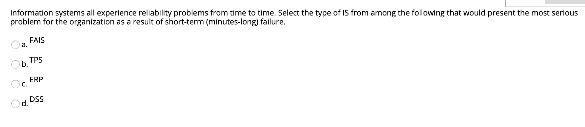 Transaction Processing Systems collect data