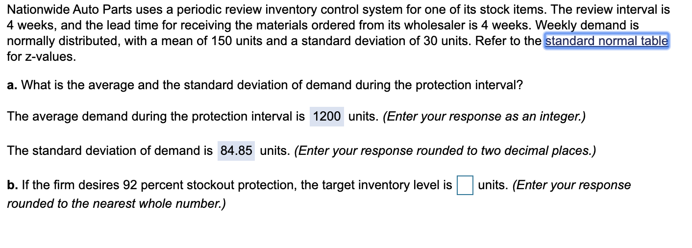 Nationwide Auto Parts uses a periodic review