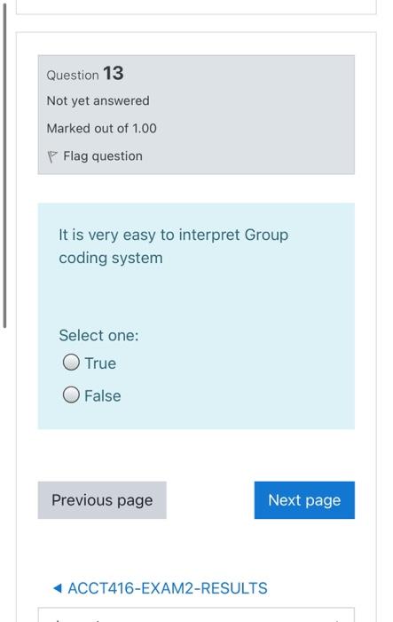 Question 13 Not yet answered Marked out of 1.00 P