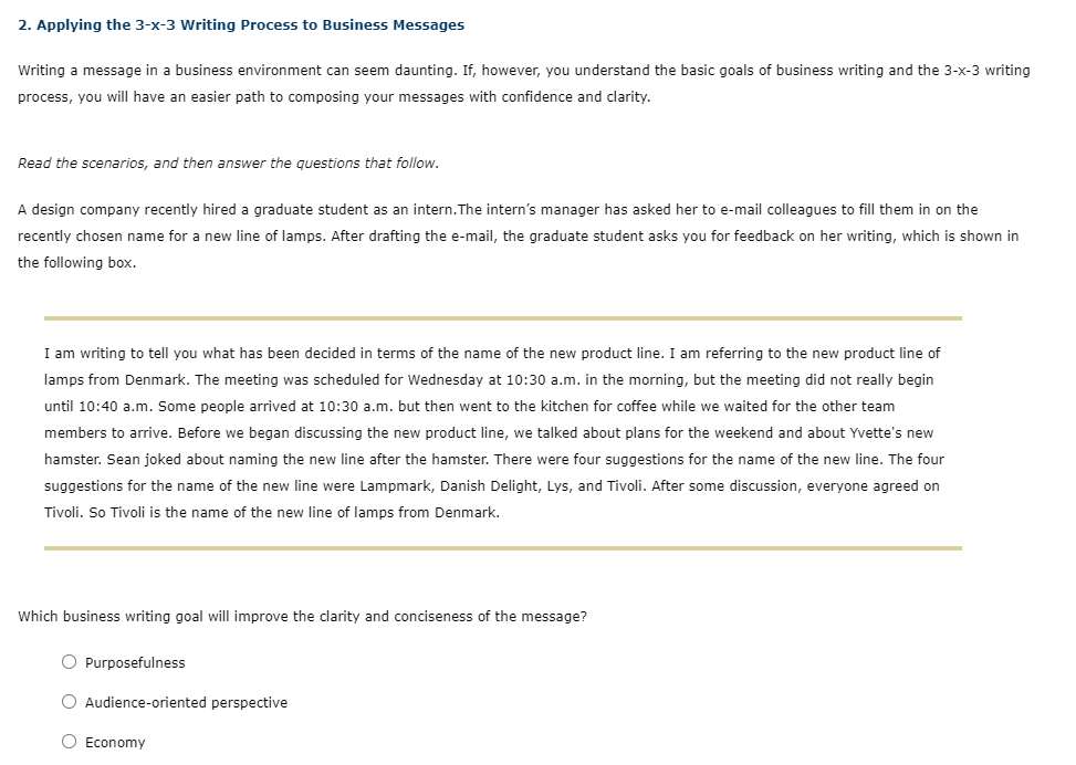 2. Applying the 3x3 Writing Process to Business