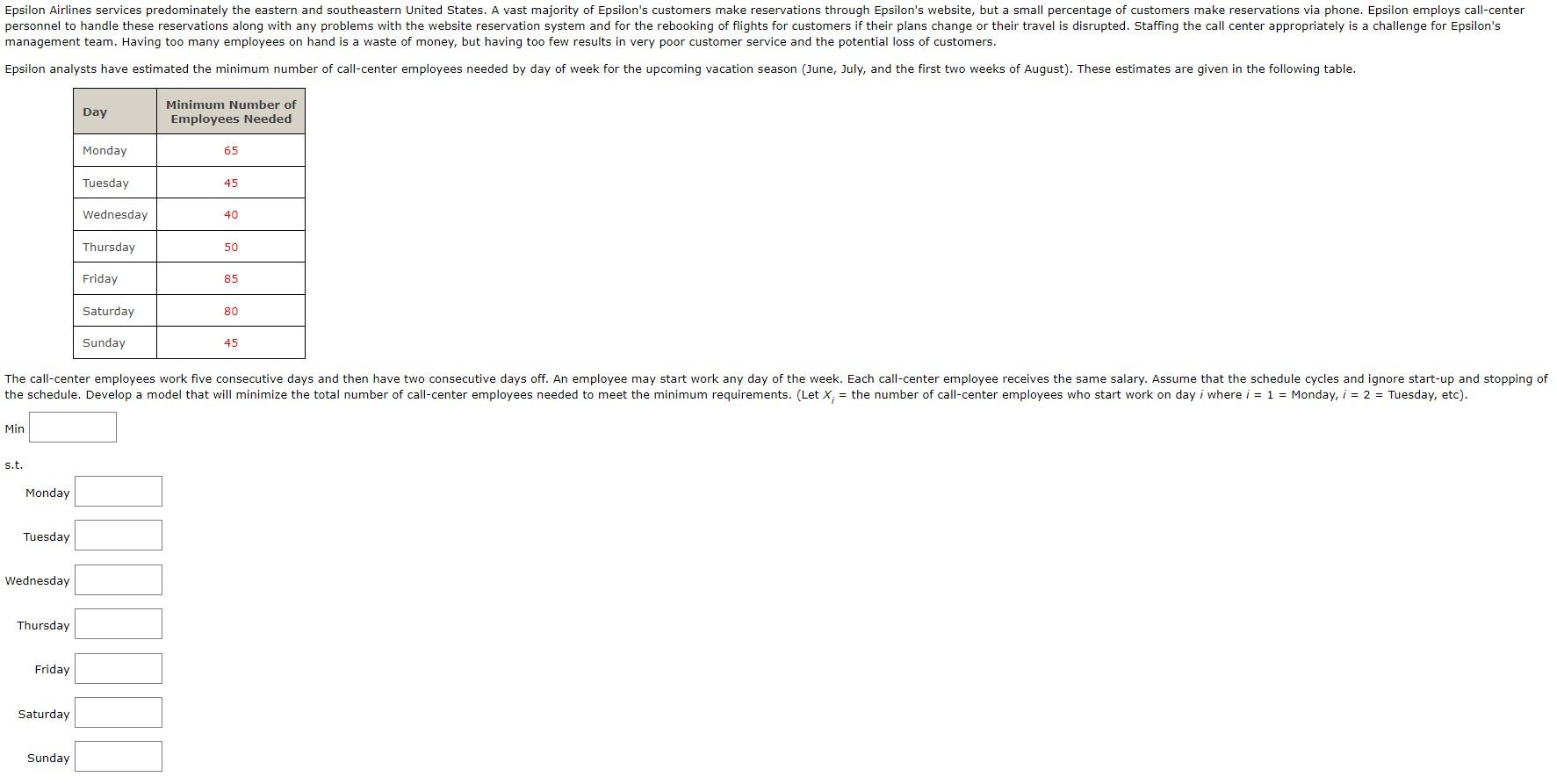 Epsilon Airlines services predominately the