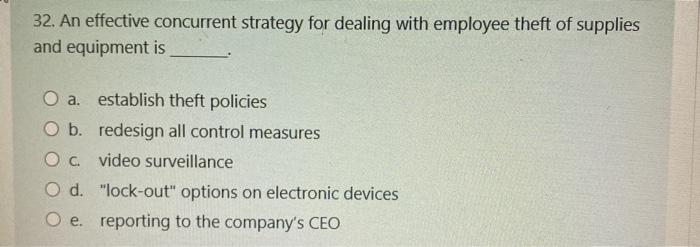 32. An effective concurrent strategy for dealing