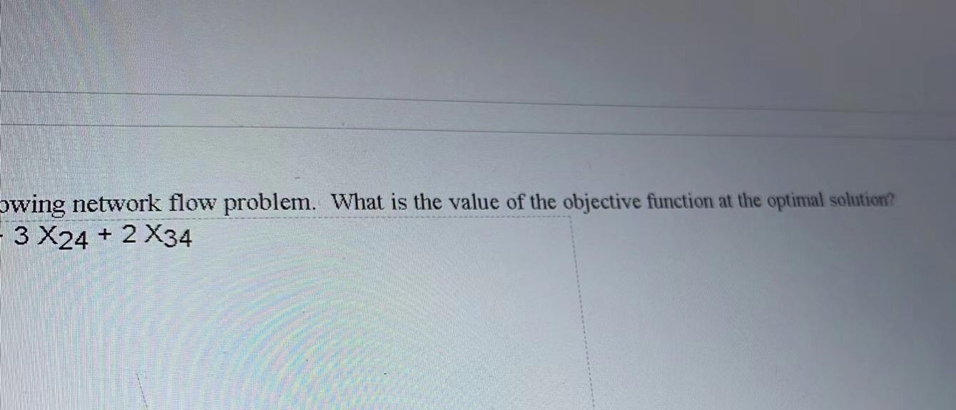 QUESTION 16 Draw the network representation of