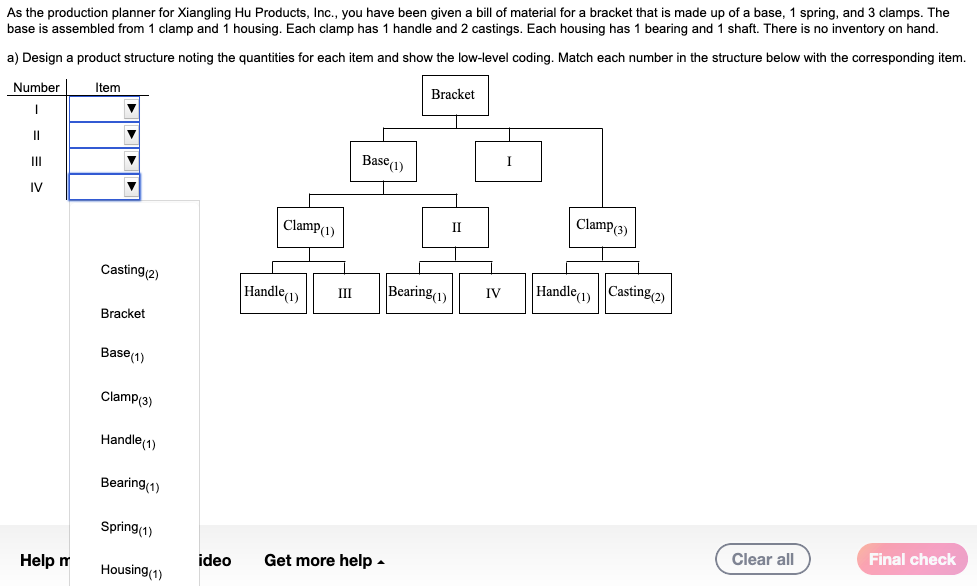 b) Determine the gross quantities needed of each