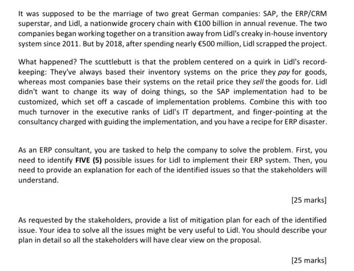 It was supposed to be the marriage of two great