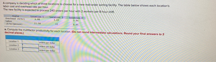 how would I calculate the following? A company is