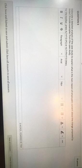 QUESTION 1 Victor is the head of a division in a