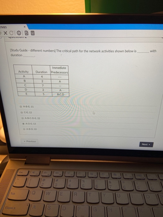 vas Com Study Guide - different numbers) The