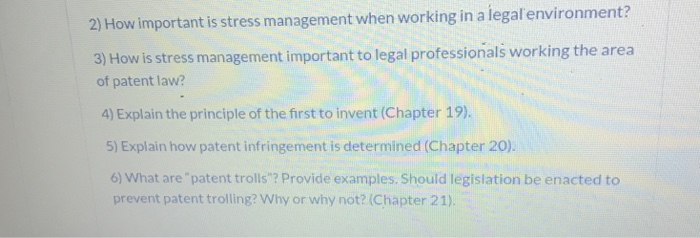 2) How important is stress management when