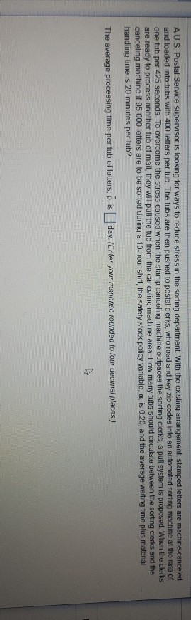 AU.S. Postal Service supervisor is looking for