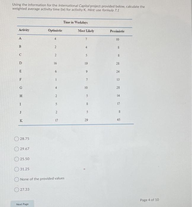 Listen Using the information for the