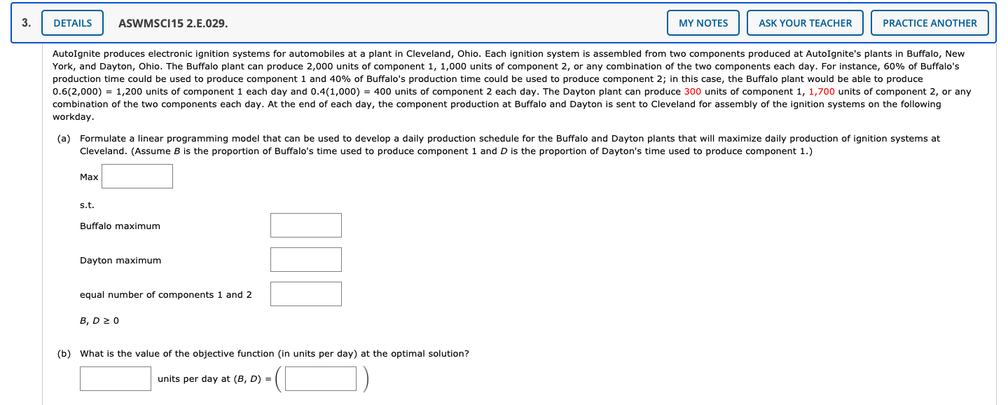 MODULE 1: LP & LP APPLICATIONS (QUESTION 3) 3.