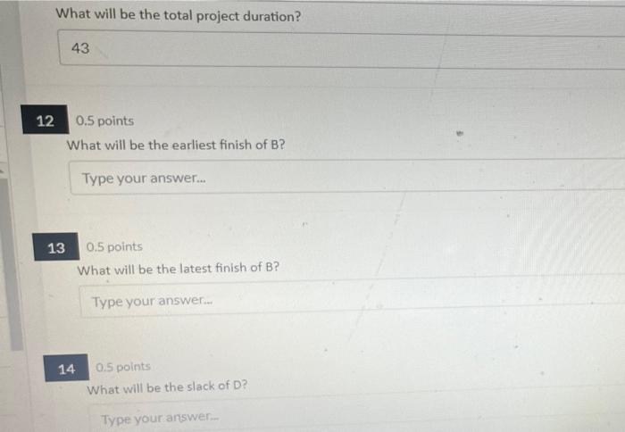 Answer the next four questions considering the