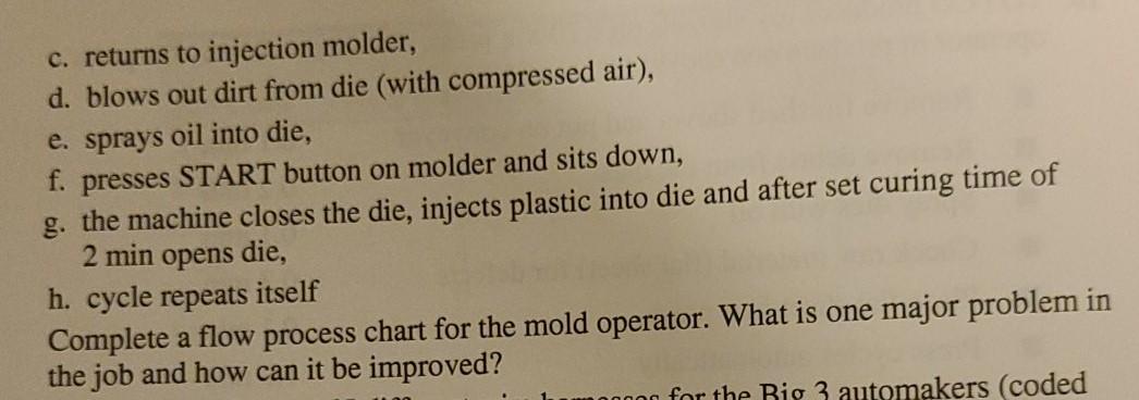 flow process chart is third picture please help!!