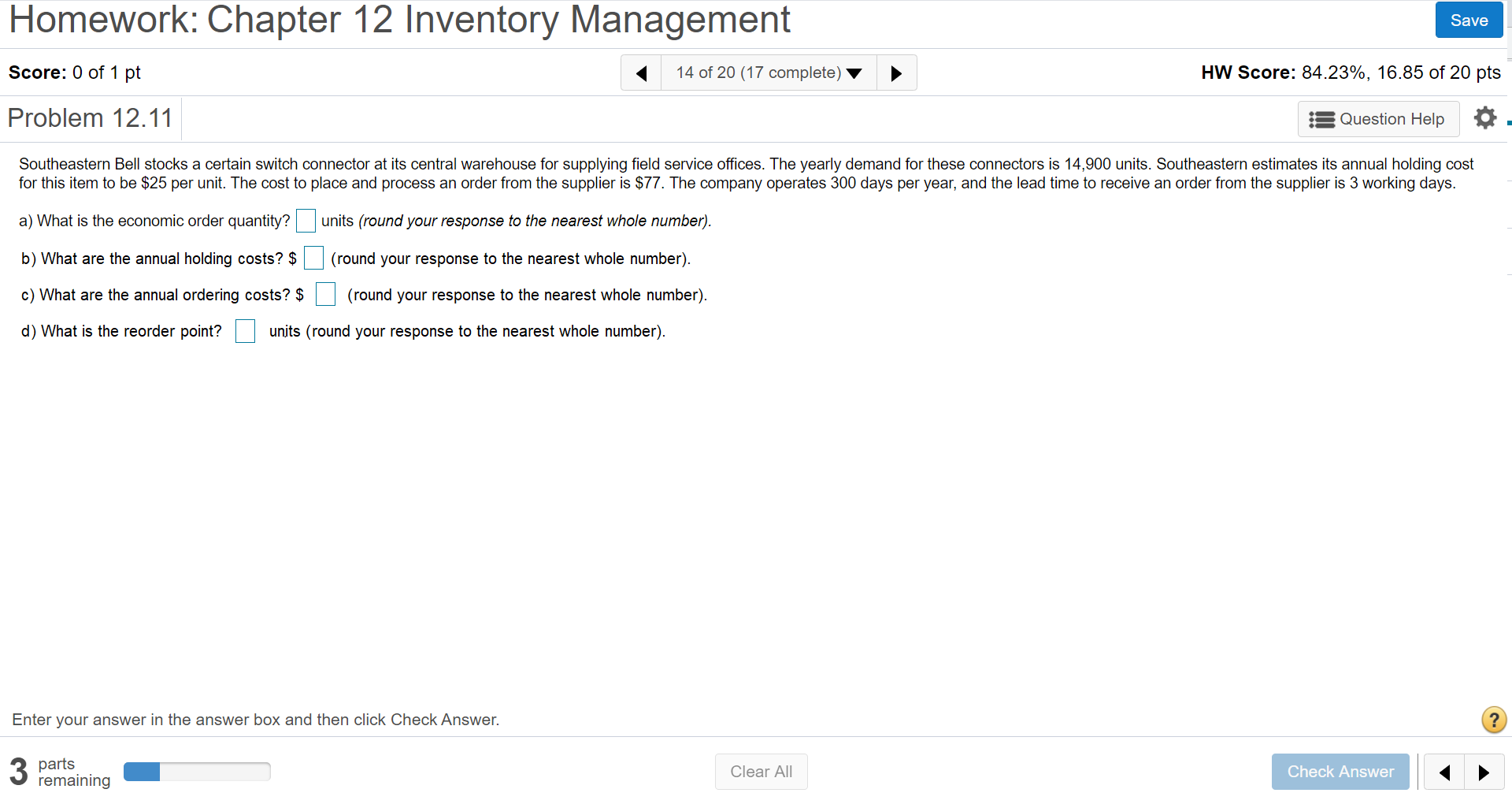Southeastern Bell stocks a certain switch