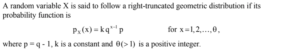 A random variable X is said to follow a