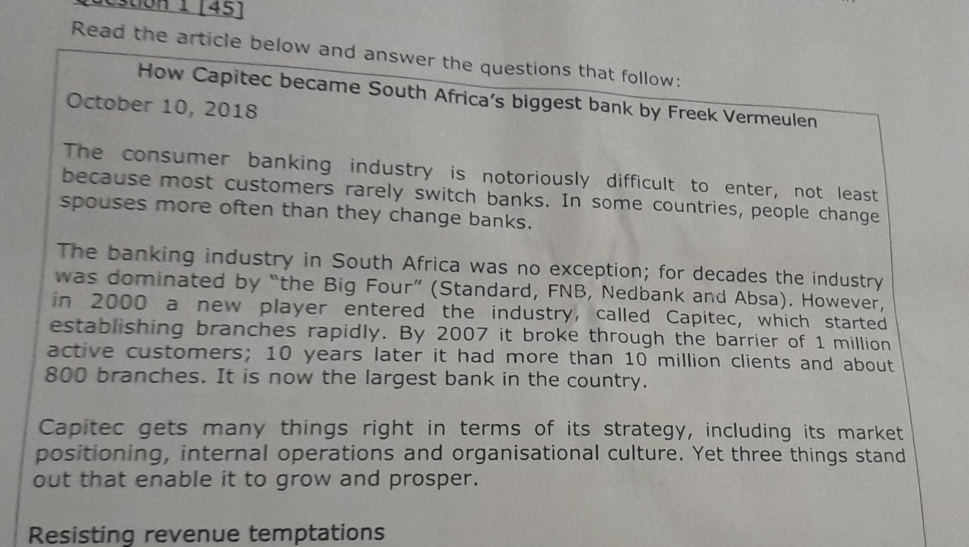 145] Read the article below and answer the