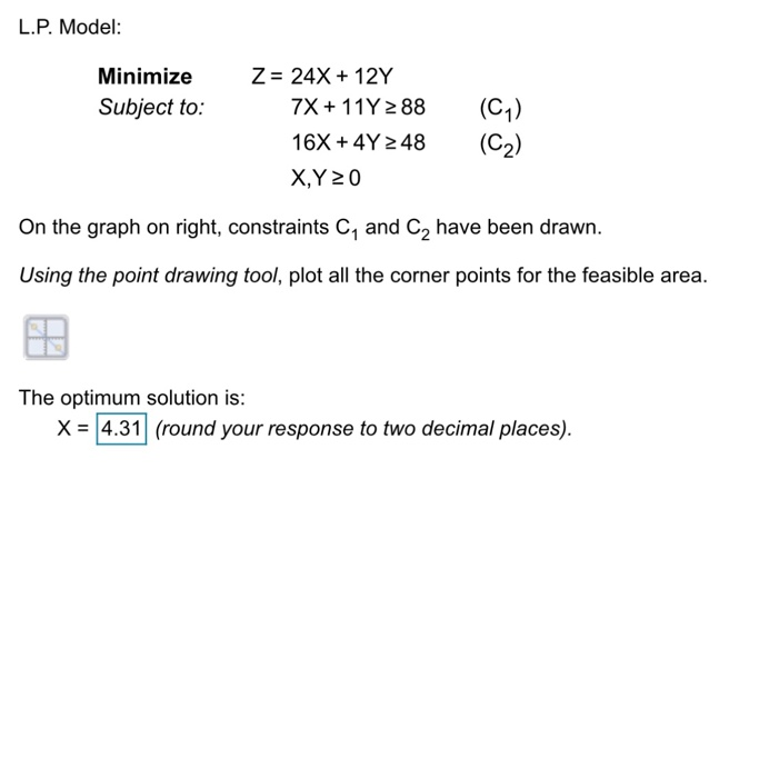 optium solution is: X: Y: Z: L.P. Model: Minimize