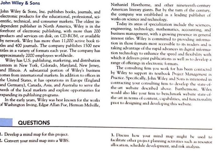 John Wiley & Sons John Wiley & Sons, Inc.