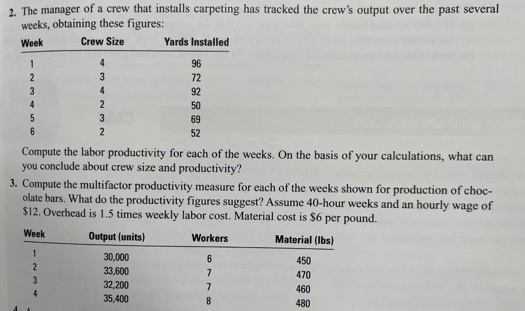 2. The manager of a crew that installs carpeting