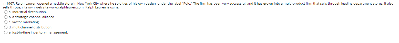 In 1967, Ralph Lauren opened a necktie store in