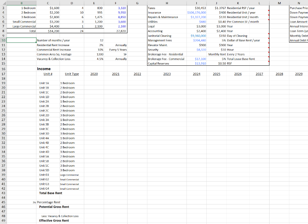 LM 1 Bedroom 2 Bedroom 3 Bedroom Small Commercial