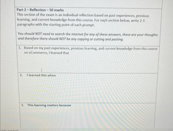 I need complete explanation for all the