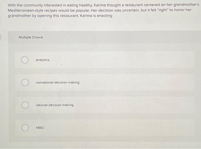 With the community interested in eating healthy,