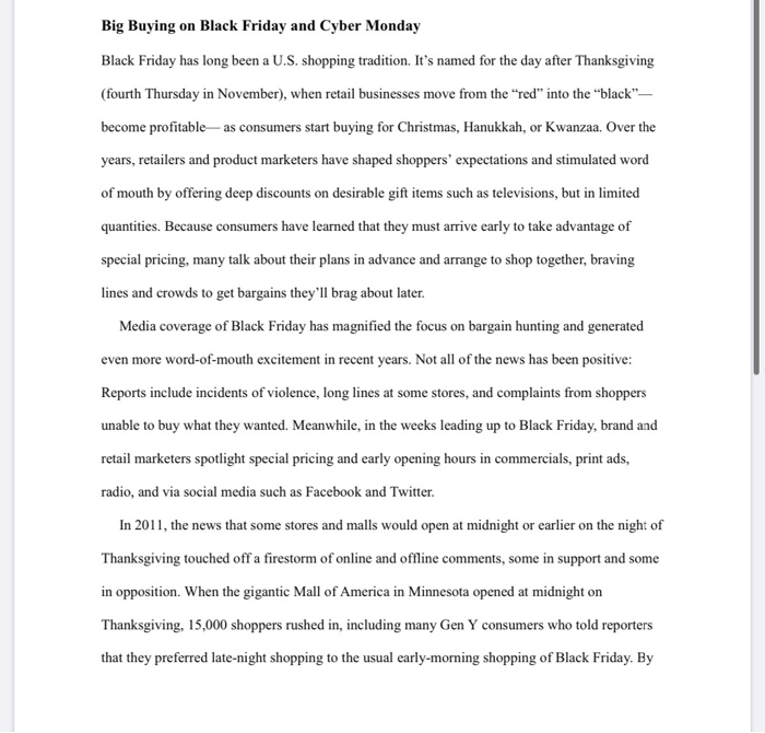 Big Buying on Black Friday and Cyber Monday Black