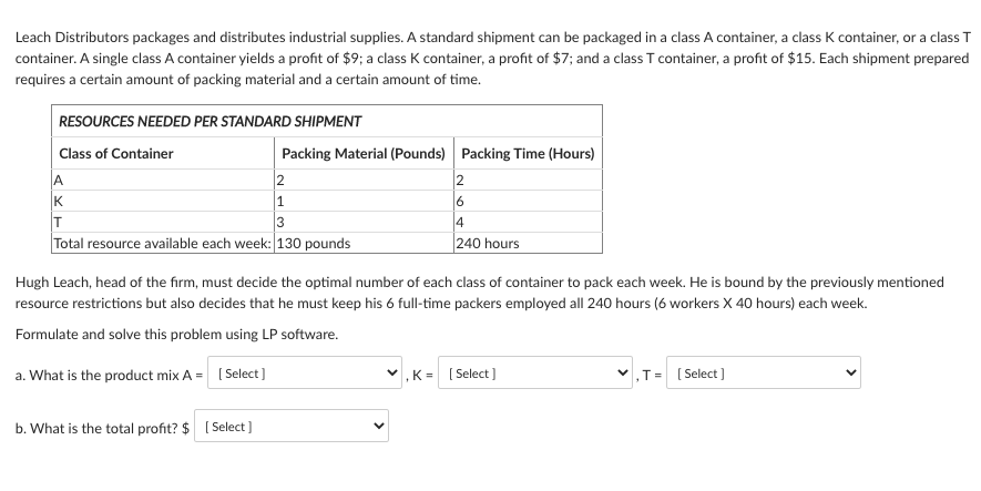 Leach Distributors packages and distributes