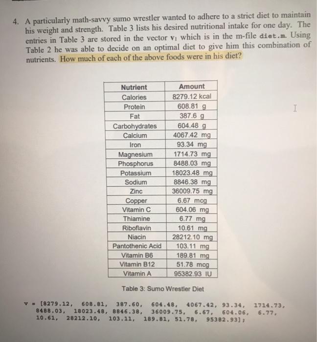 4. A particularly math-savvy sumo wrestler wanted