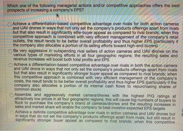 Which one of the following managerial actions