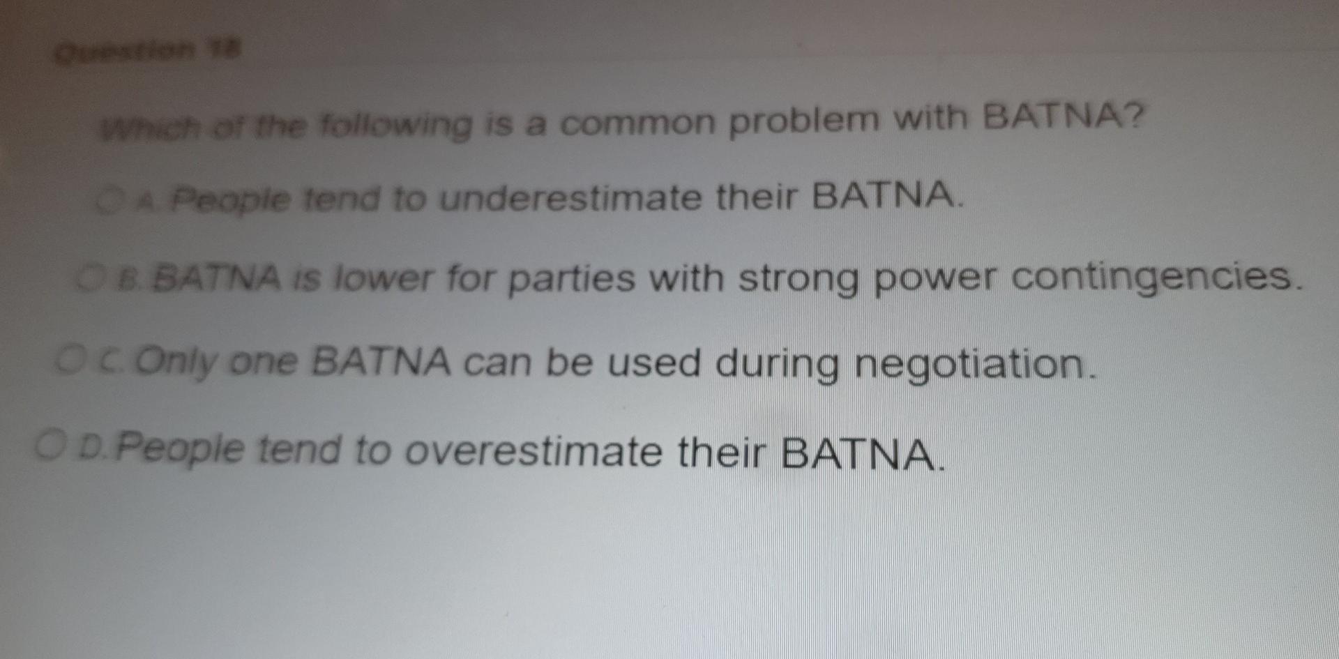 Which of the following is a common problem with