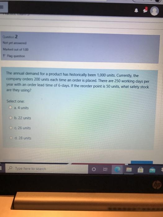 De 2 Marted out of 100 Flag question The annual