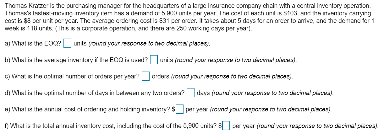 Thomas Kratzer is the purchasing manager for the