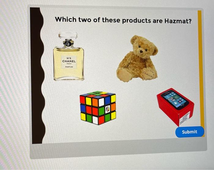 Which two of these products are Hazmat? N5 CHANEL