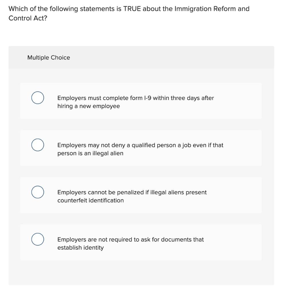 Which of the following statements is TRUE about