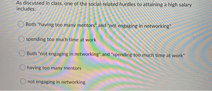 As discussed in class, one of the social-related