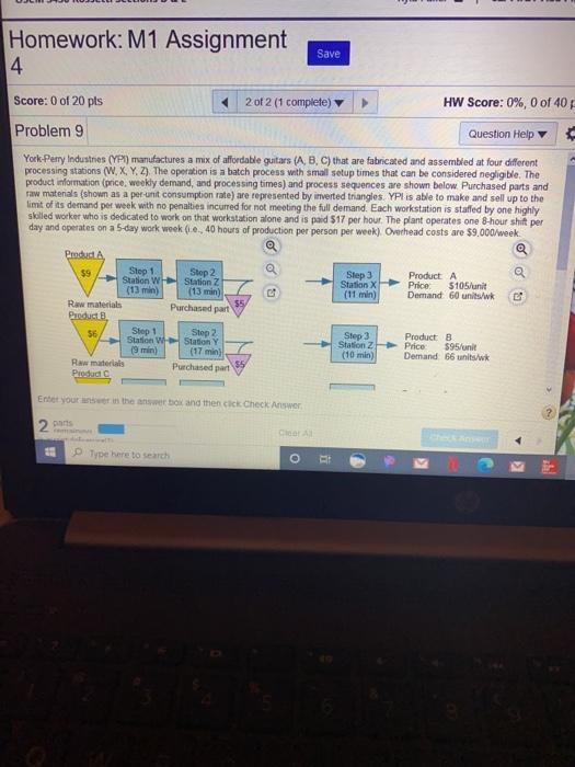 Problem 9 Questone Yox Perry Industries ( Ymands