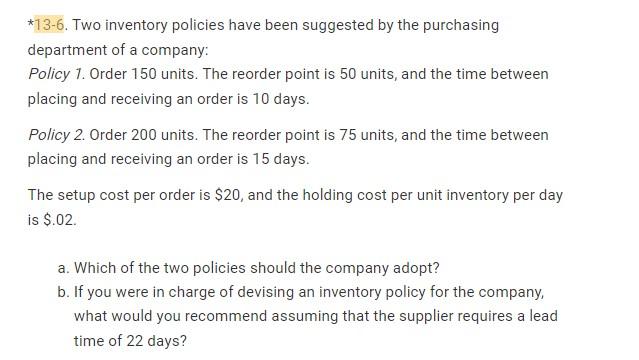 Solve the problems listed below by hand, using