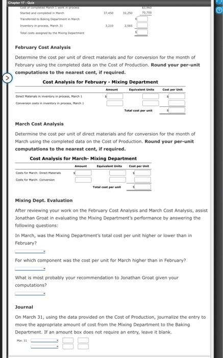 please help!! Mastery Problem: Process Cost