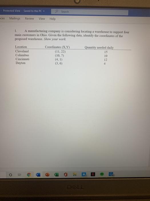 Protected View - Saved to this PC- e Search aces