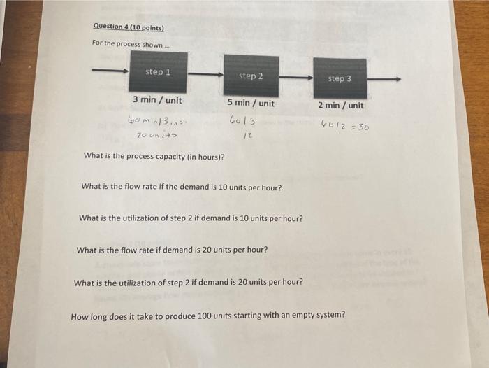 Question 5 (15 points) Name: Given a five-step