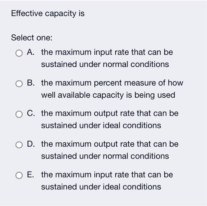 These are three multiple choice questions