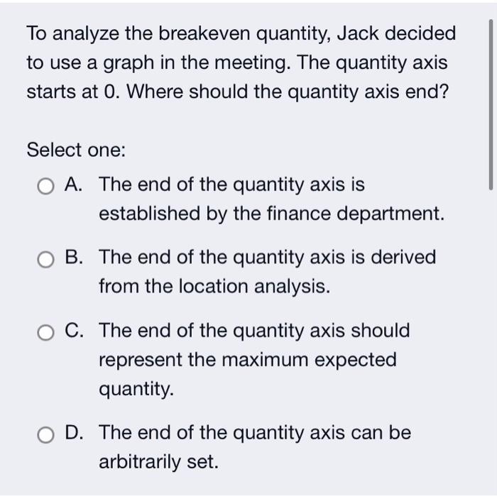 These are three multiple choice questions
