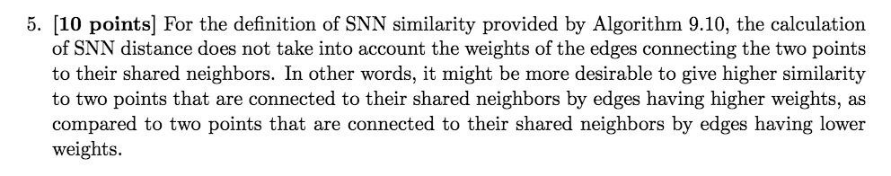 Data Mining Homework practice problem 5. [10